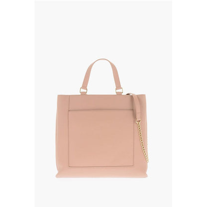 LOVE Faux Leather Rectangular Bag with Maxi Patch Pocket