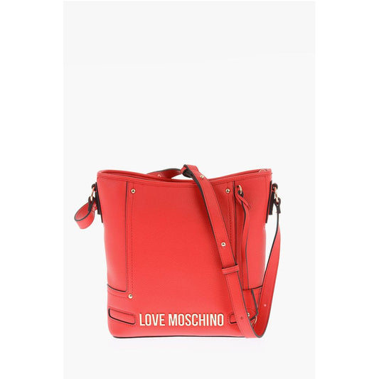LOVE golden details faux leather crossbody bag