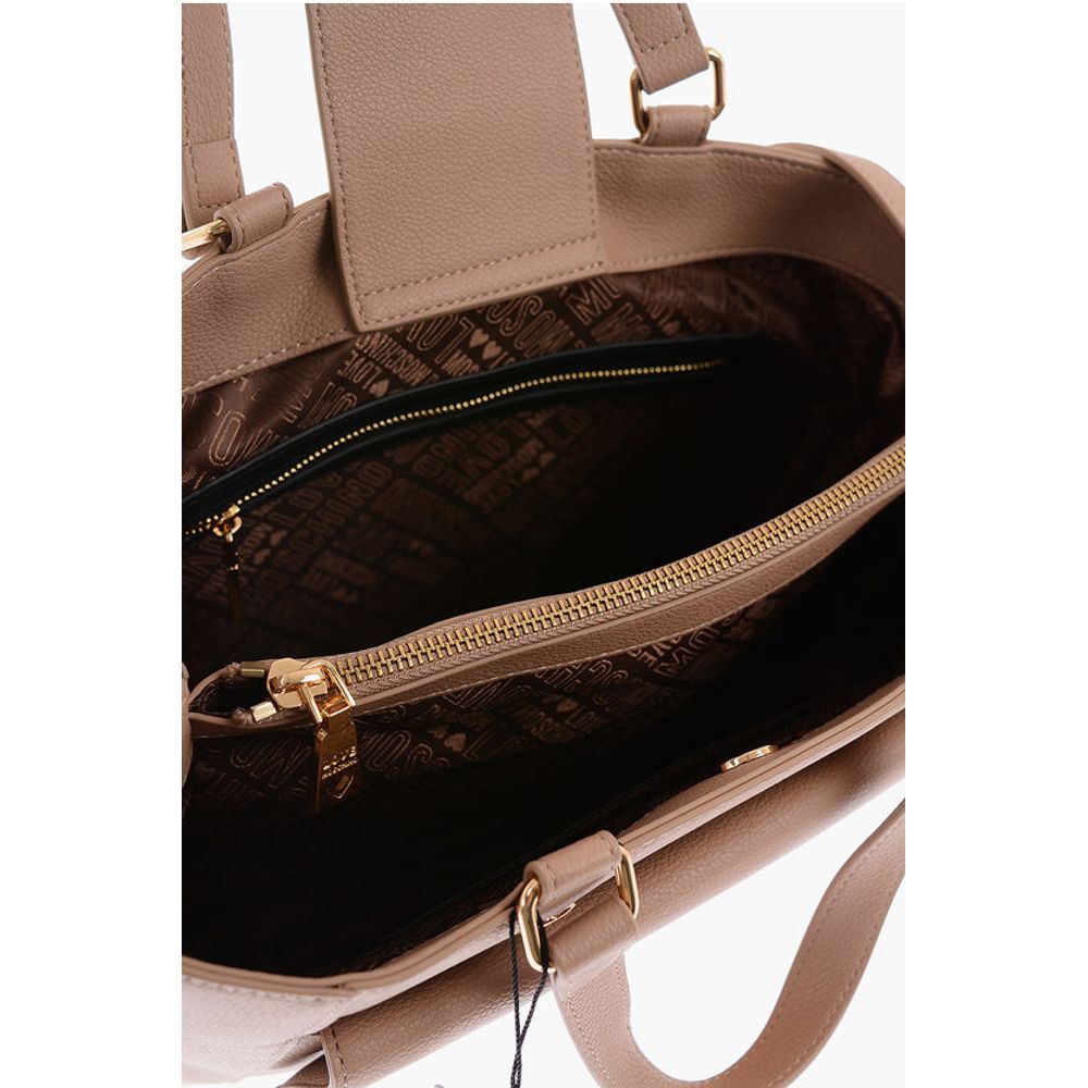 LOVE Faux Leather Rectangular Bag with Maxi Patch Pocket
