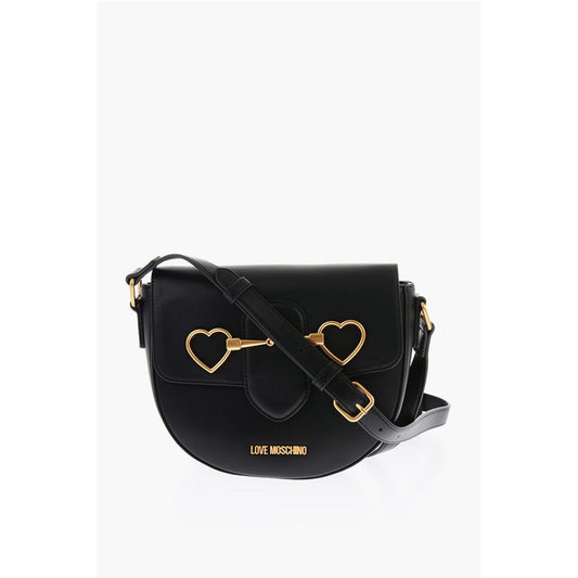 LOVE Faux Leather Shoulder Bag with Maxi Clamp