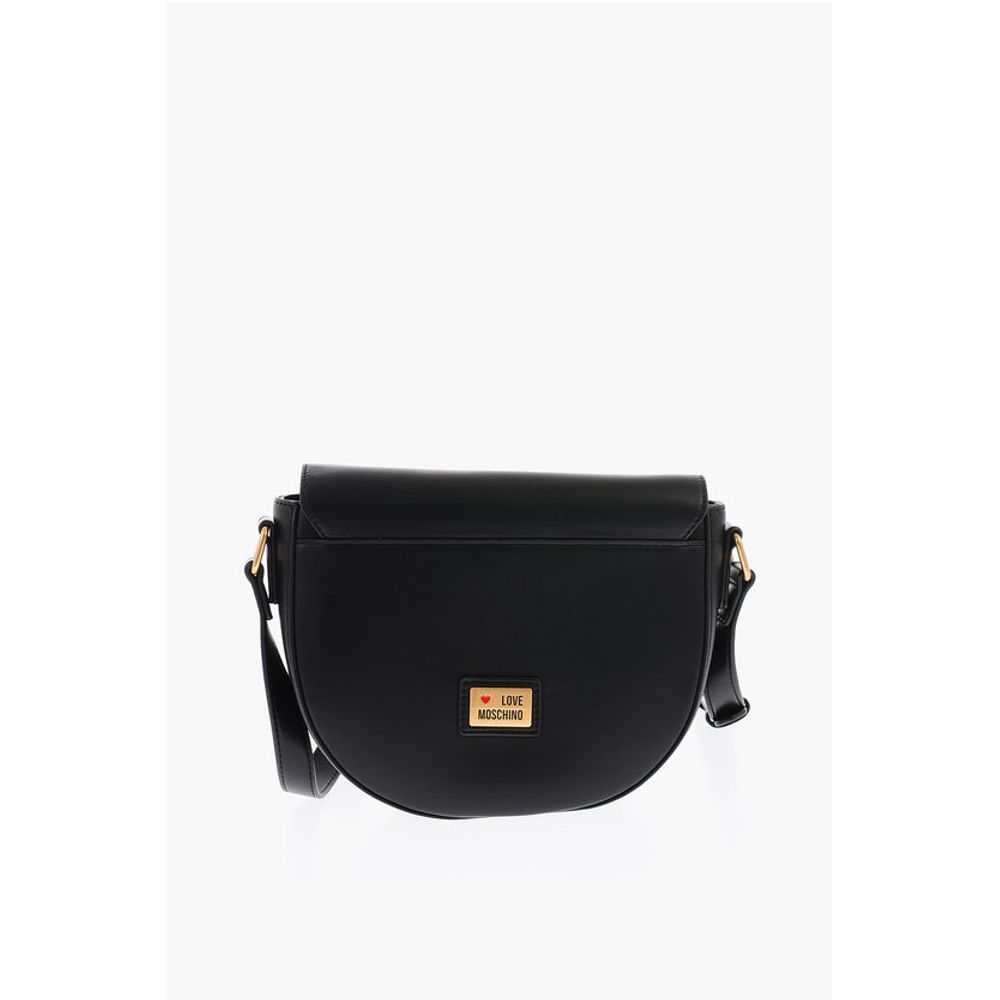 LOVE Faux Leather Shoulder Bag with Maxi Clamp