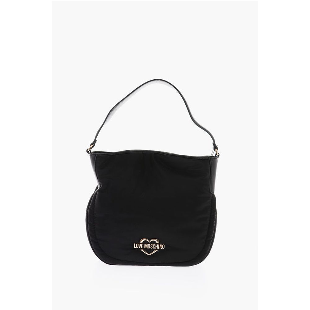 LOVE golden logo solid color nylon bag