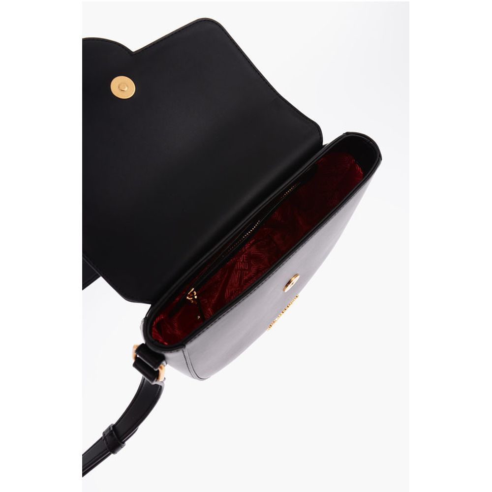 LOVE Faux Leather Shoulder Bag with Maxi Clamp