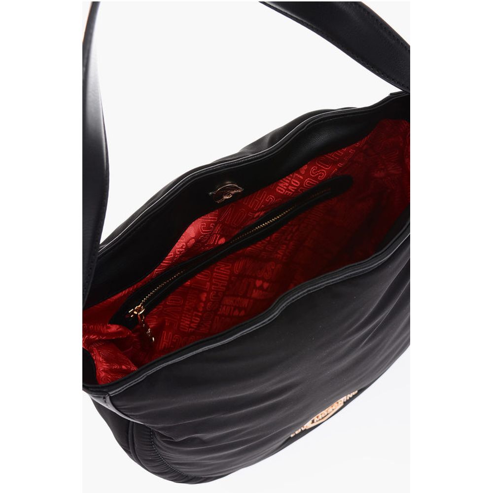LOVE golden logo solid color nylon bag
