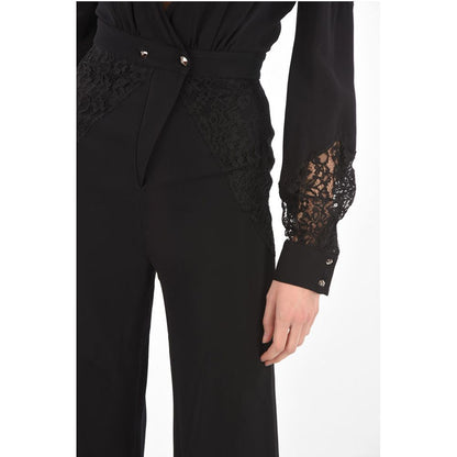 COUTURE EST.1978 jumsuit with lace details and Plunging Neck