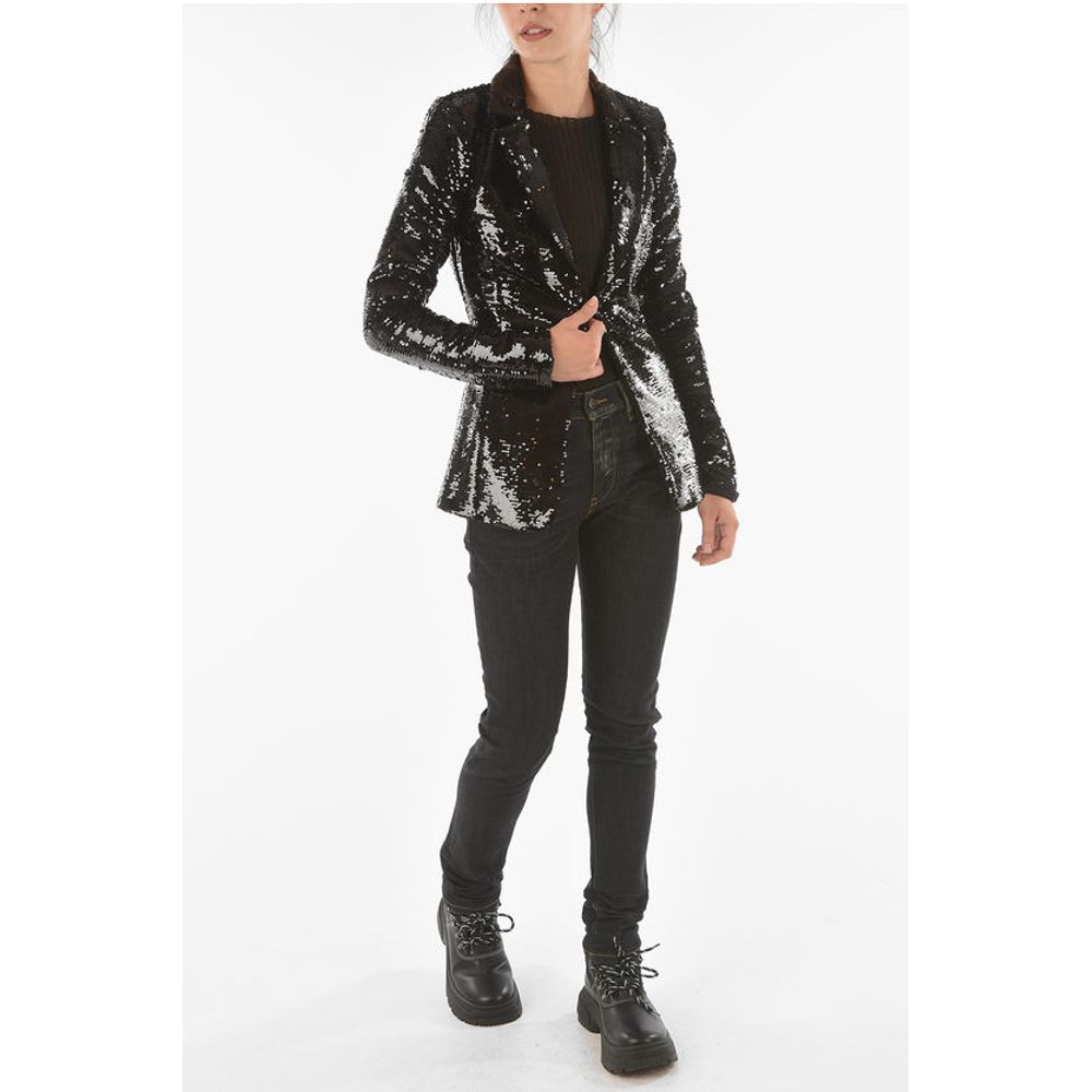 COUTURE All-Over Flip Over Sequined ANASTASYE Slim Fit Blaze
