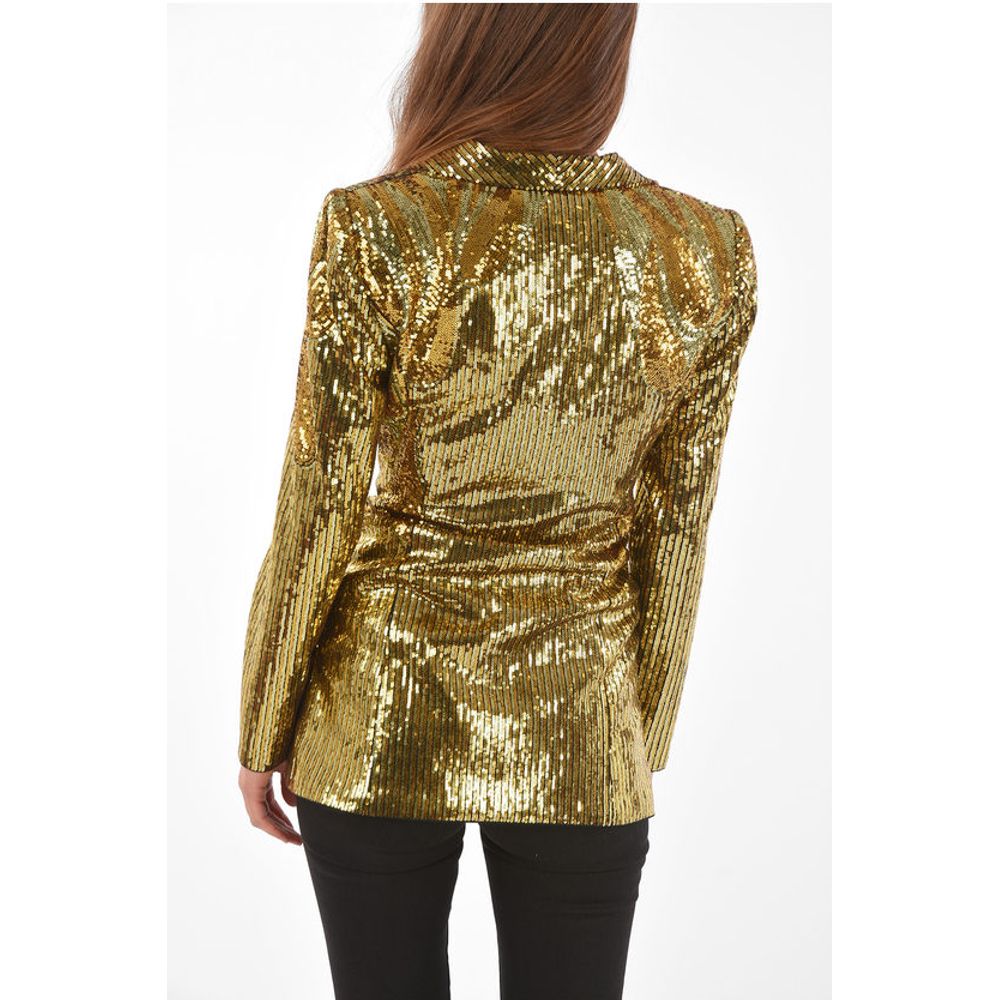 COUTURE Shawl Lapel Sequined Blazer