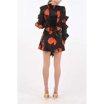 Back Zipped MY FLOWER Ruffle Dress