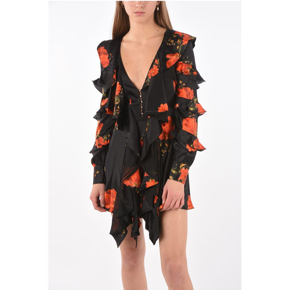 Back Zipped MY FLOWER Ruffle Dress