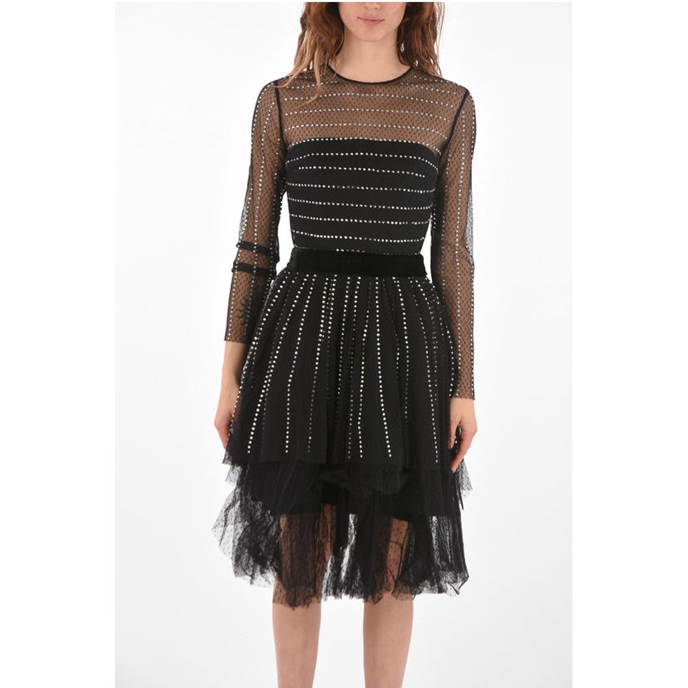COUTURE EST.1978 Rhinestone Tulle CRYSTAL Dress
