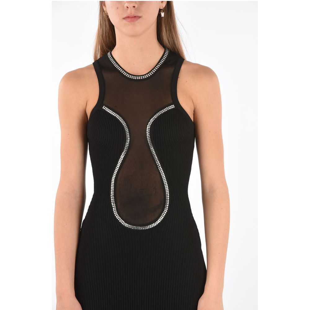 Transparent Insert CRYSTAL Dress