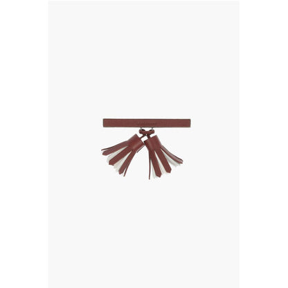 Leather Clip with Tassels