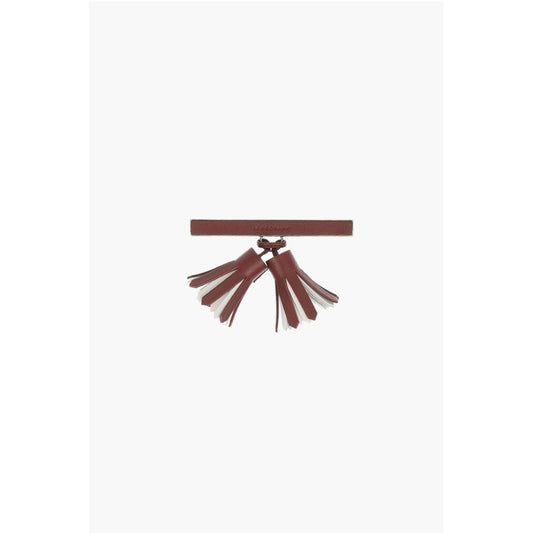 Leather Clip with Tassels