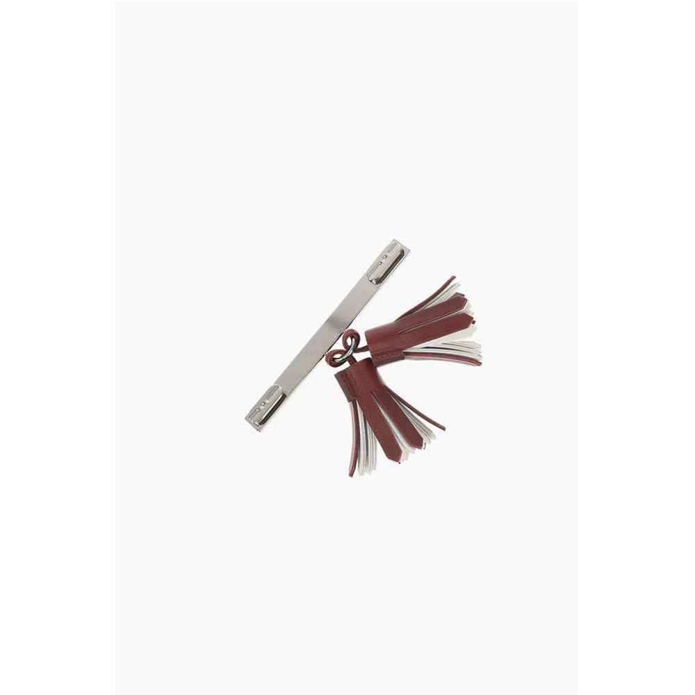 Leather Clip with Tassels