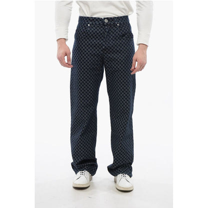 Loose-fit Denims with Monogrammed Motif