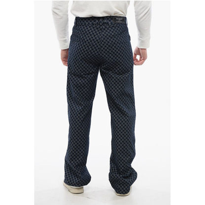 Loose-fit Denims with Monogrammed Motif
