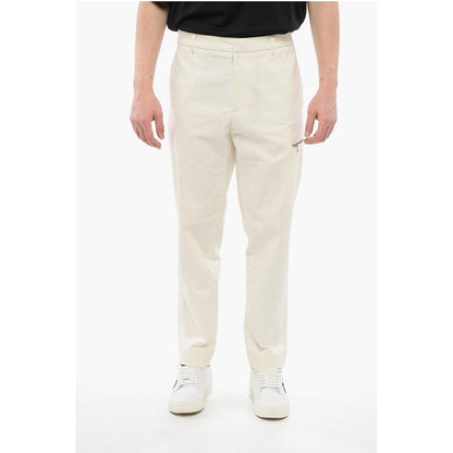 Stretch Cotton Chinos Pants with Belt Loops