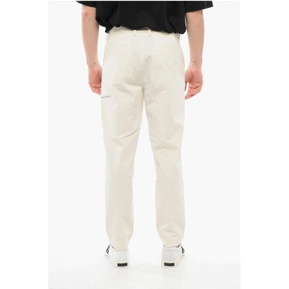 Stretch Cotton Chinos Pants with Belt Loops