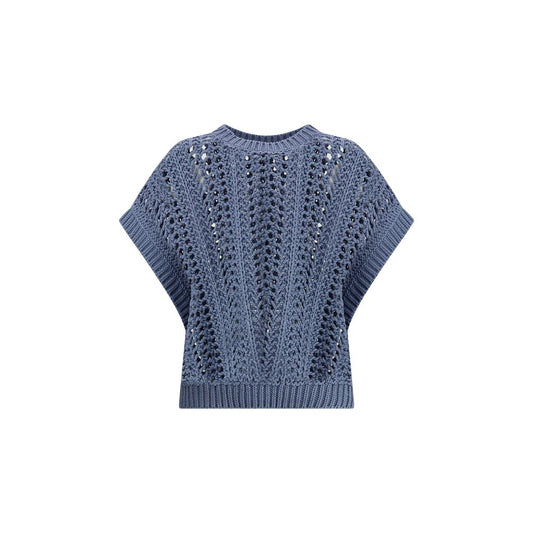 Lace-knit  Vest