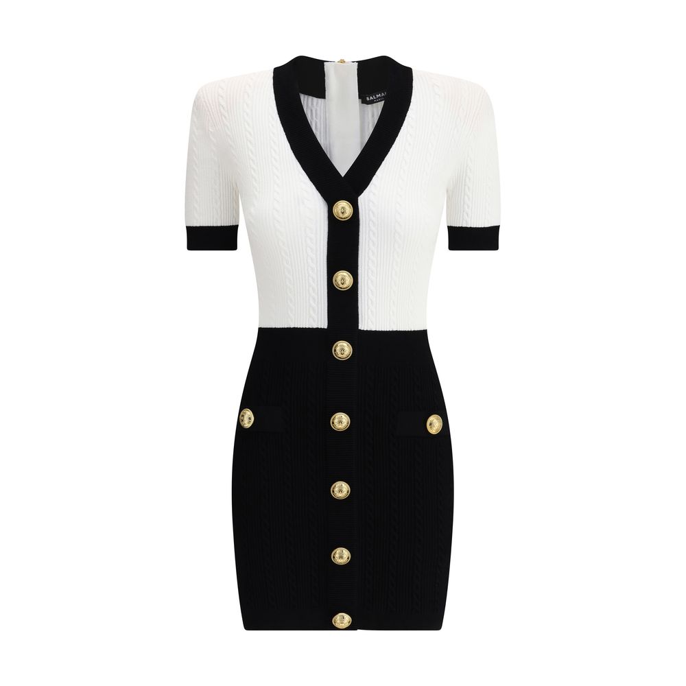 Braided pattern midi Dress