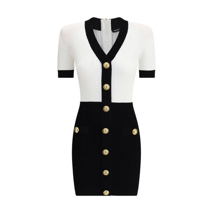 Braided pattern midi Dress