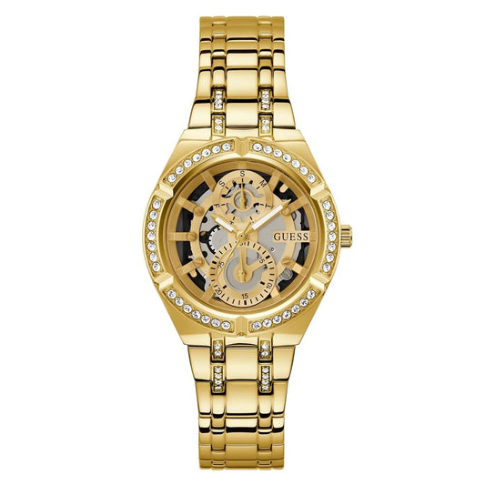 Reloj de acero inoxidable dorado