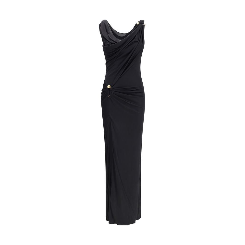 Draped jersey long Dress
