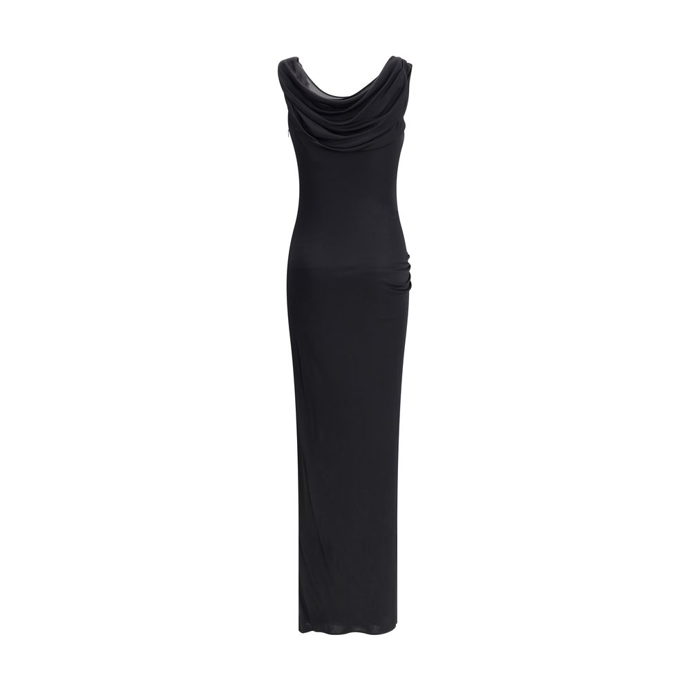 Draped jersey long Dress