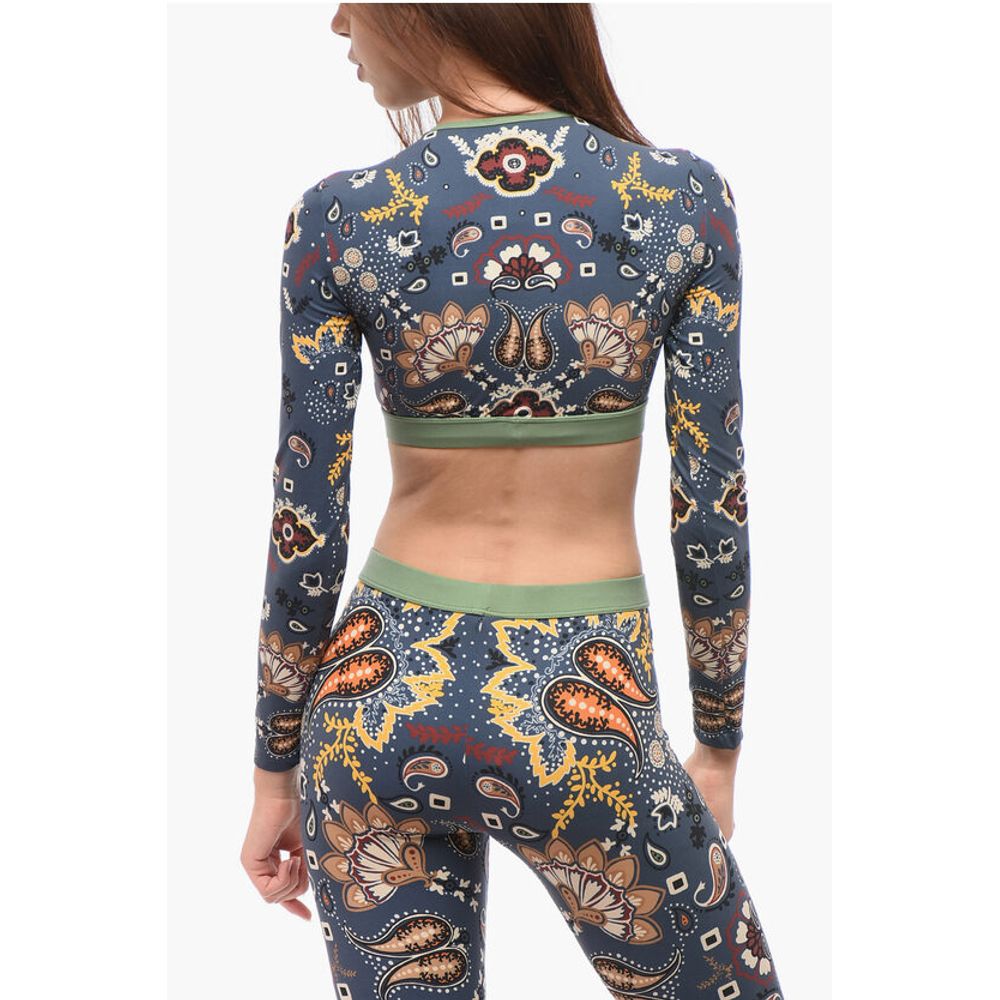 Bandana Motif Underwear Cropped Top