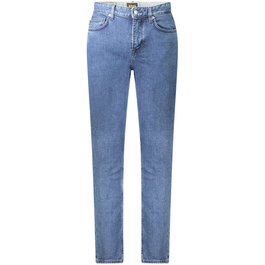 Blue Cotton Men Jeans