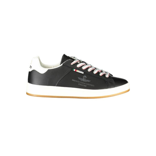 Sneaker de cuero negro para hombre