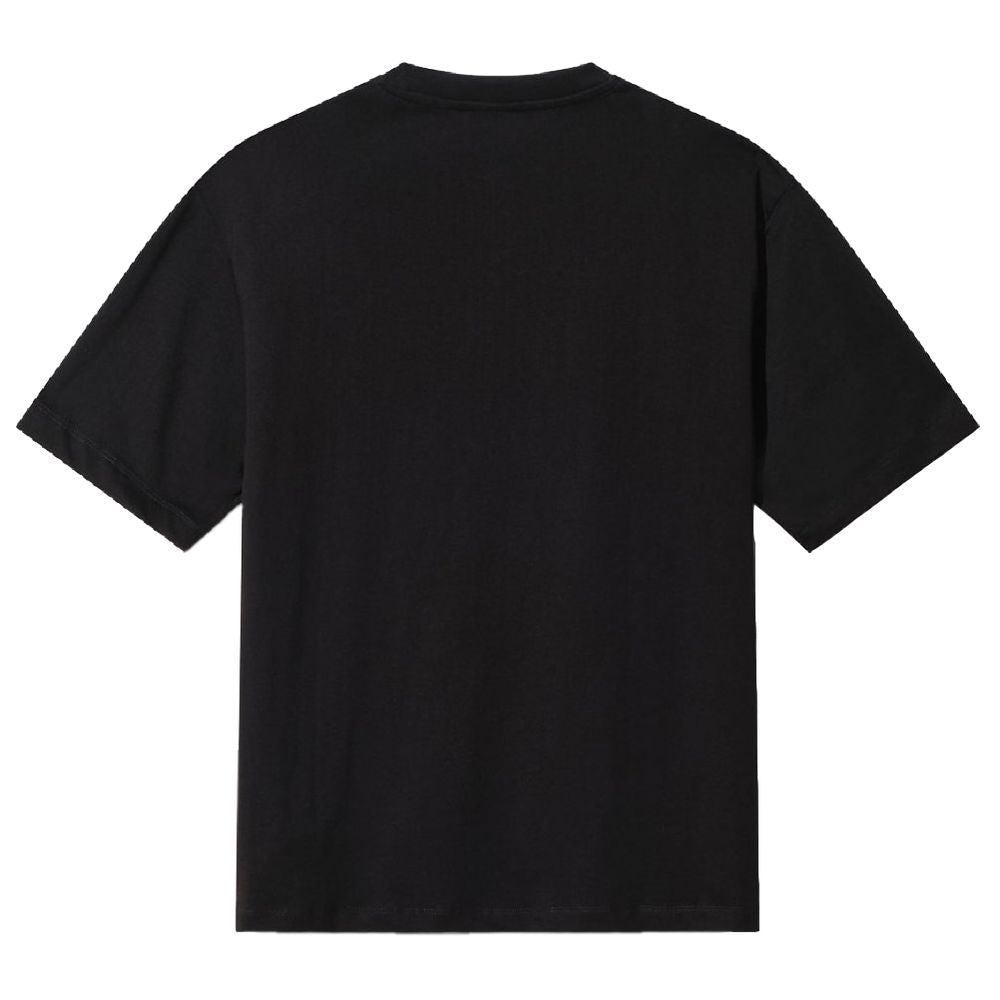 Black Cotton Women T-Shirt