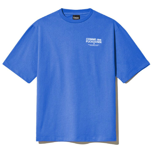 Camiseta azul de algodón