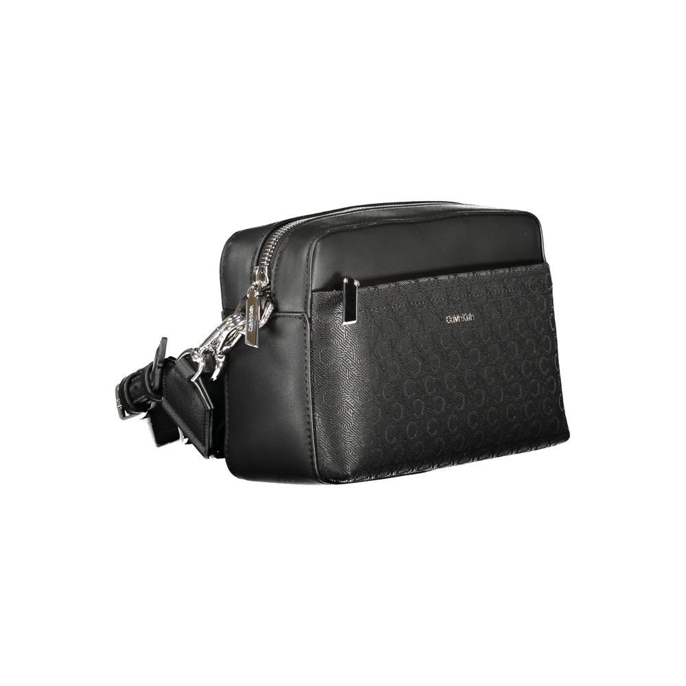Black Polyester Handbag