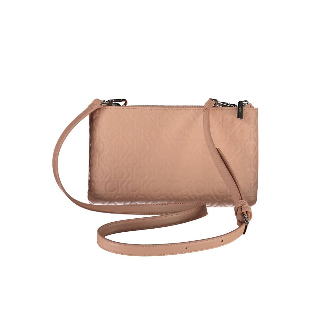 Pink Polyester Handbag