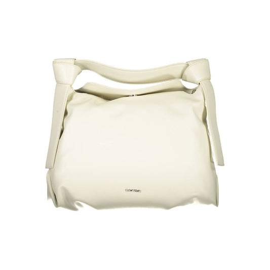 Bolso de poliéster beige