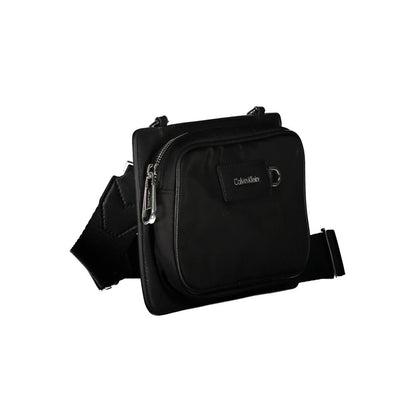 Bolso bandolera de poliéster negro