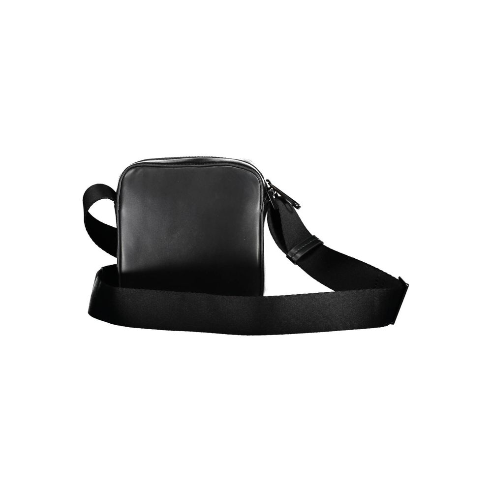 Black Polyester Shoulder Bag