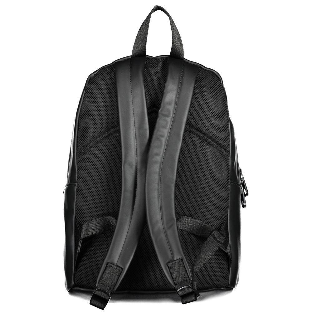 Black Polyester Backpack
