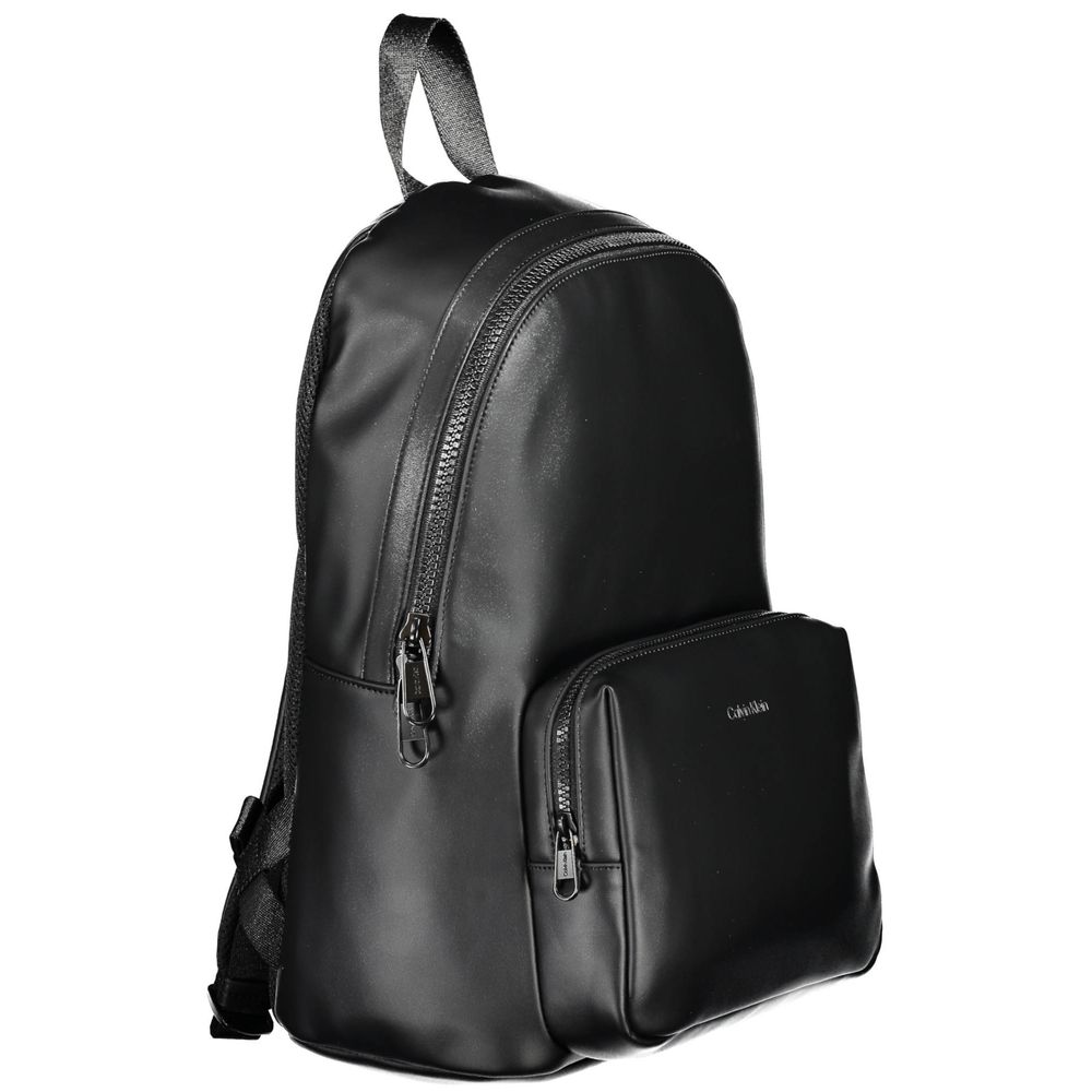 Black Polyester Backpack
