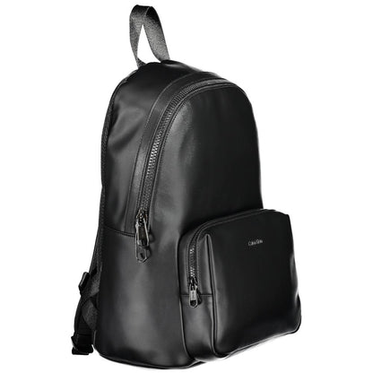 Black Polyester Backpack