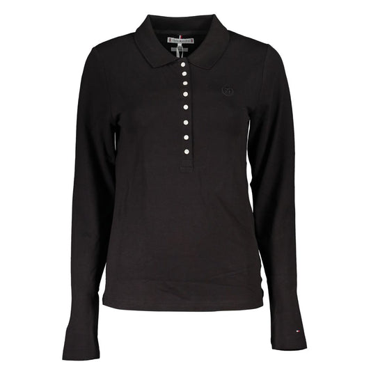 Polo de algodón negro