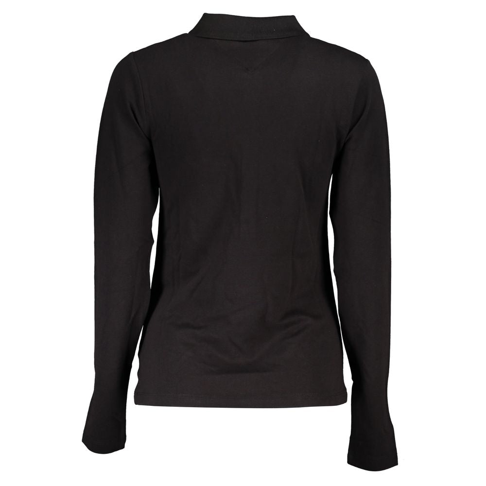 Polo de algodón negro