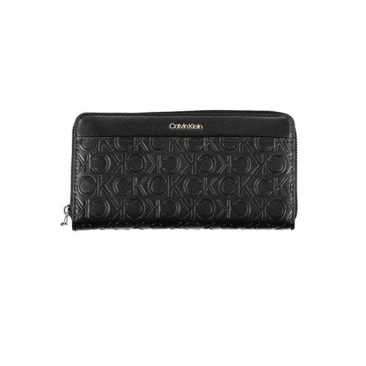 Cartera de poliéster negra