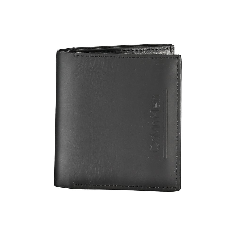 Cartera de piel negra