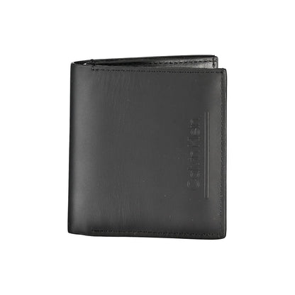 Cartera de piel negra
