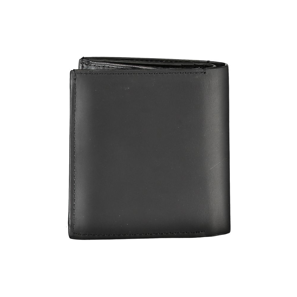 Cartera de piel negra