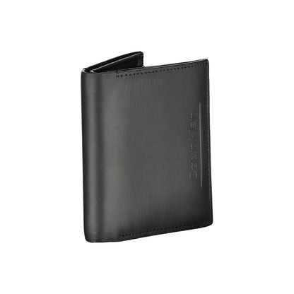 Cartera de piel negra