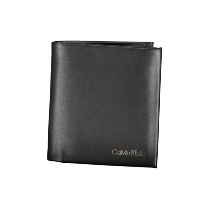 Cartera de poliéster negra