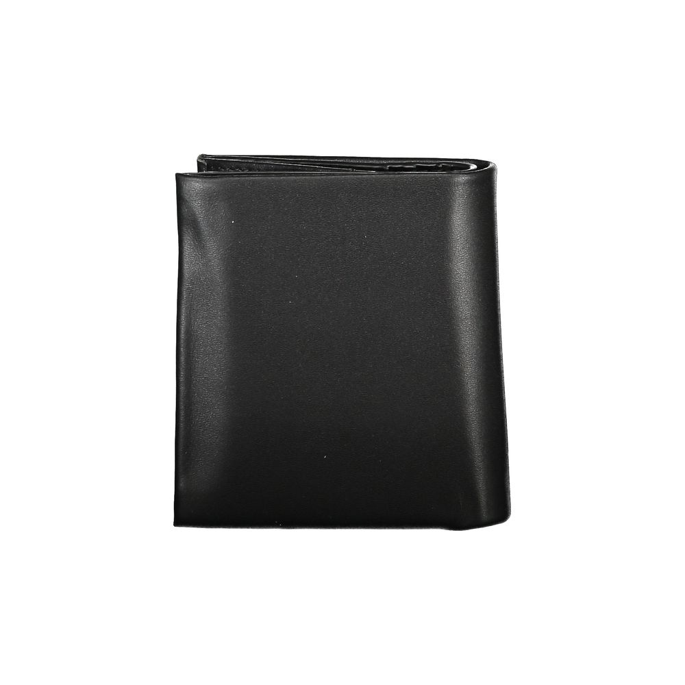 Cartera de poliéster negra